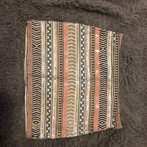 Beaded sexy mini skirt